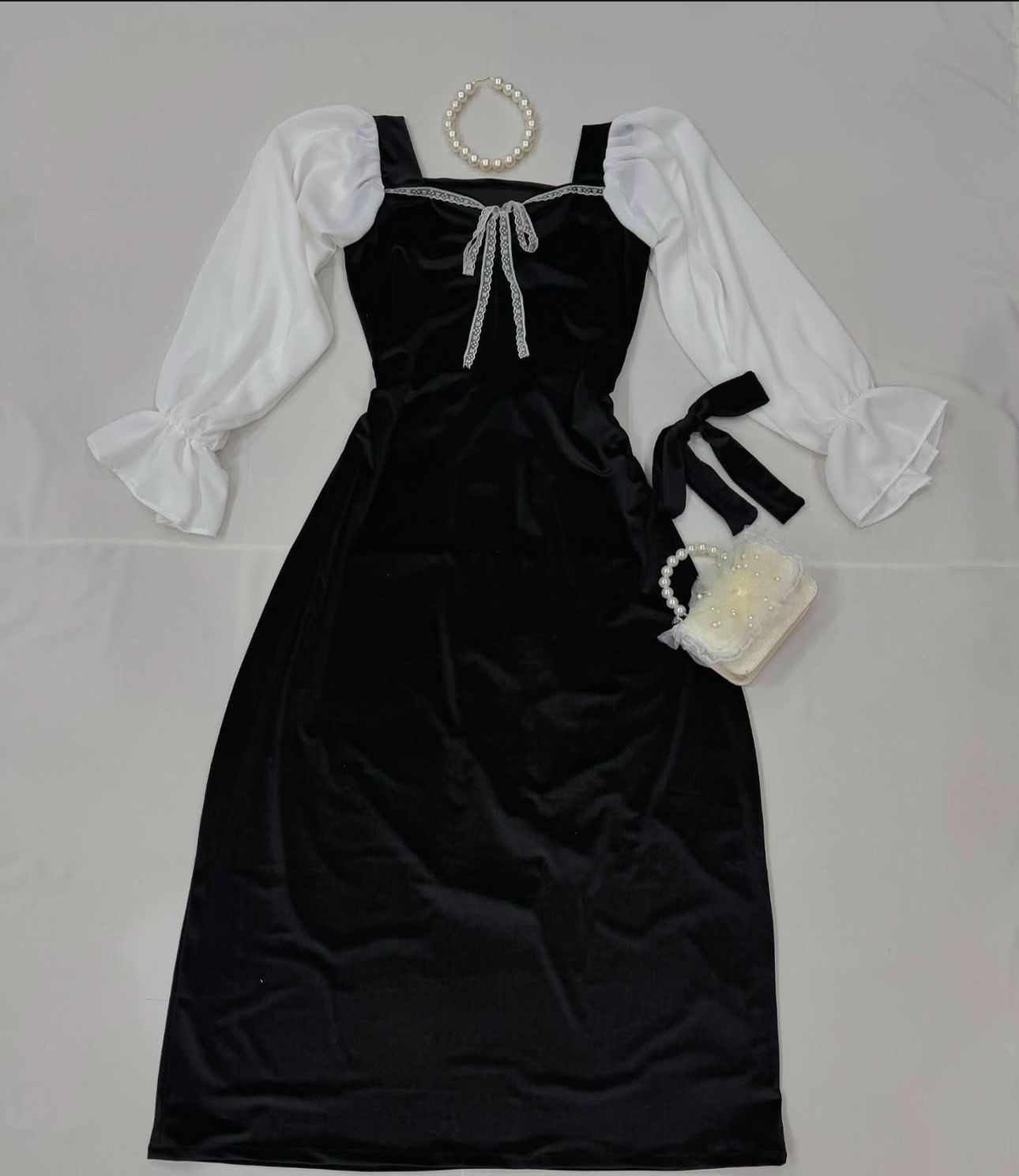 Velvet Vintage Lace Dress