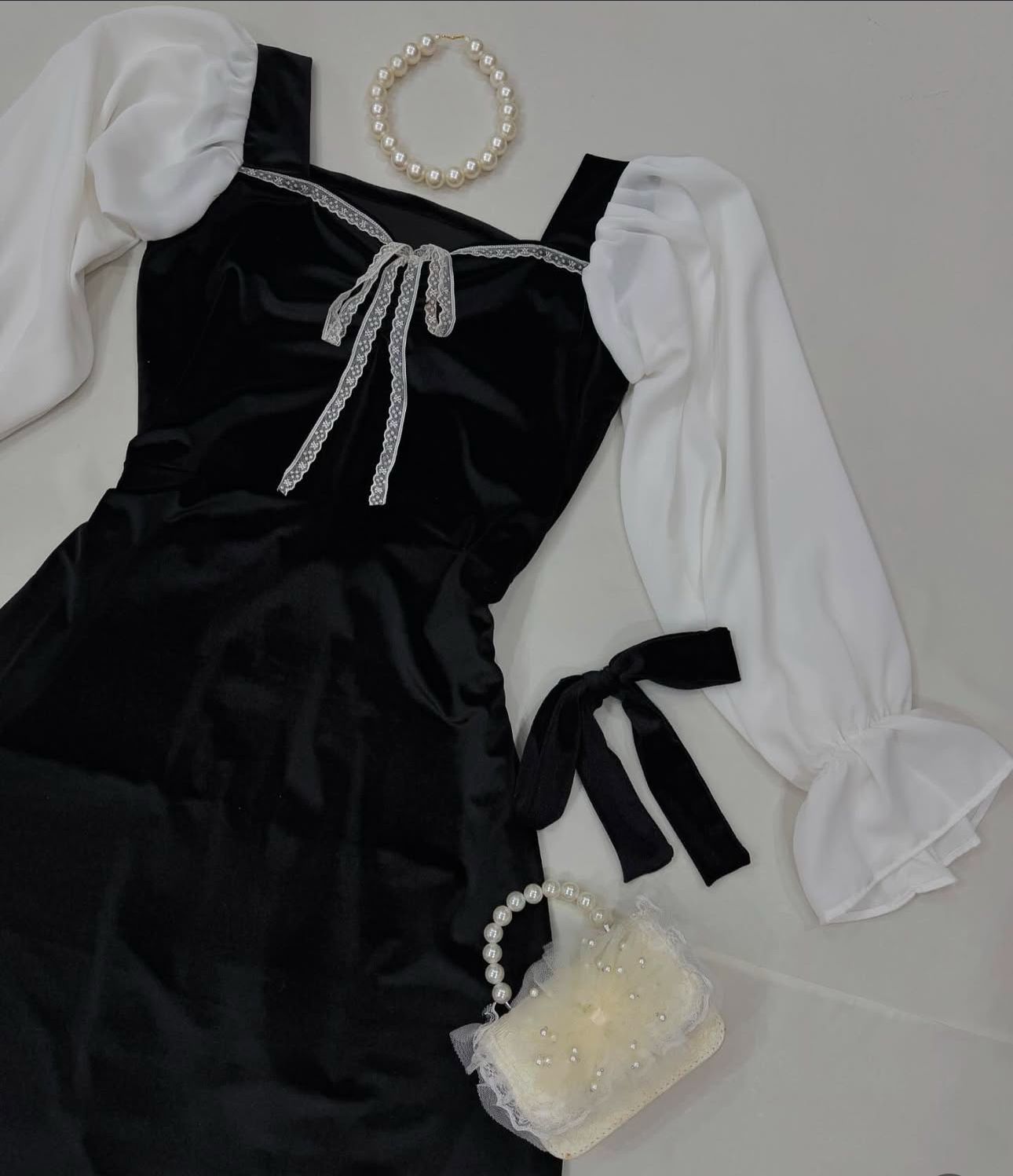 Velvet Vintage Lace Dress