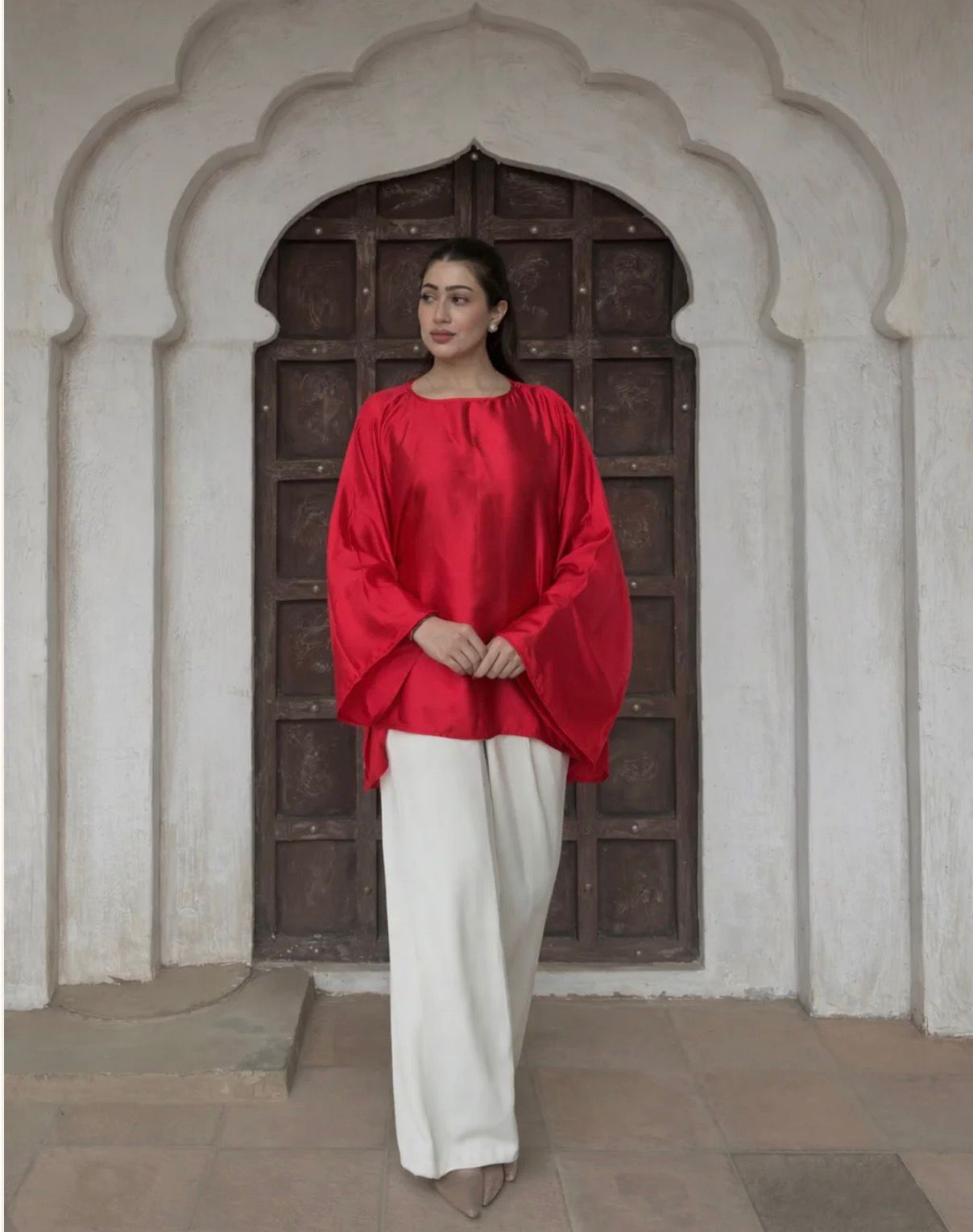 Silk Kaftan Top