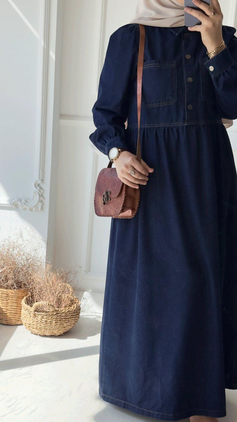 Amaya Denim Midi