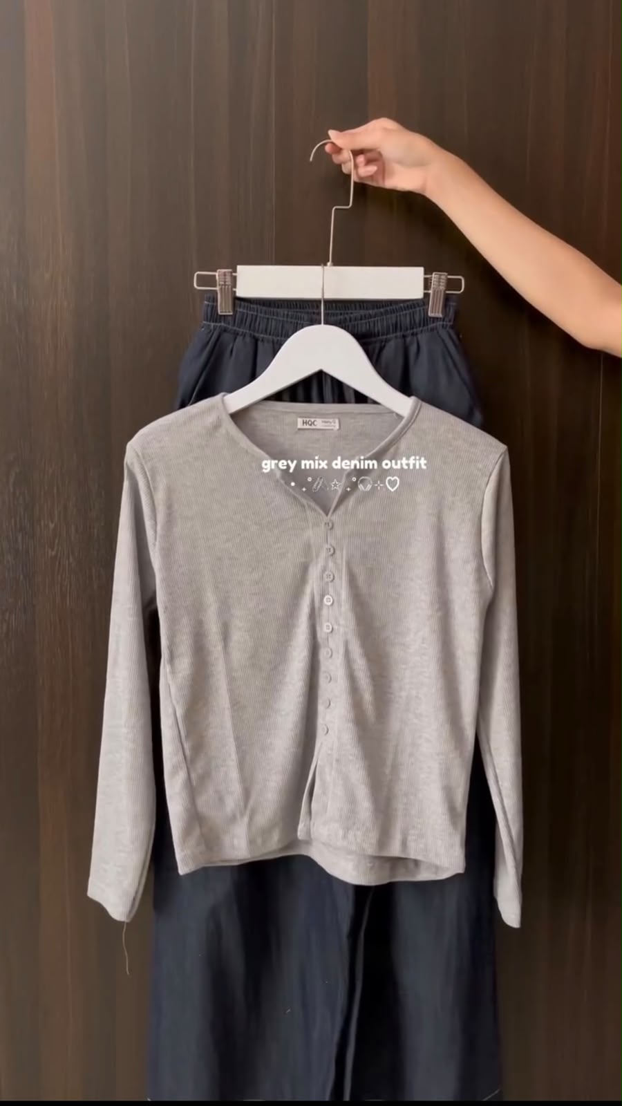 Grey Mix Denim Outfit