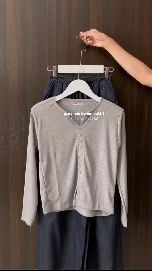 Grey Mix Denim Outfit