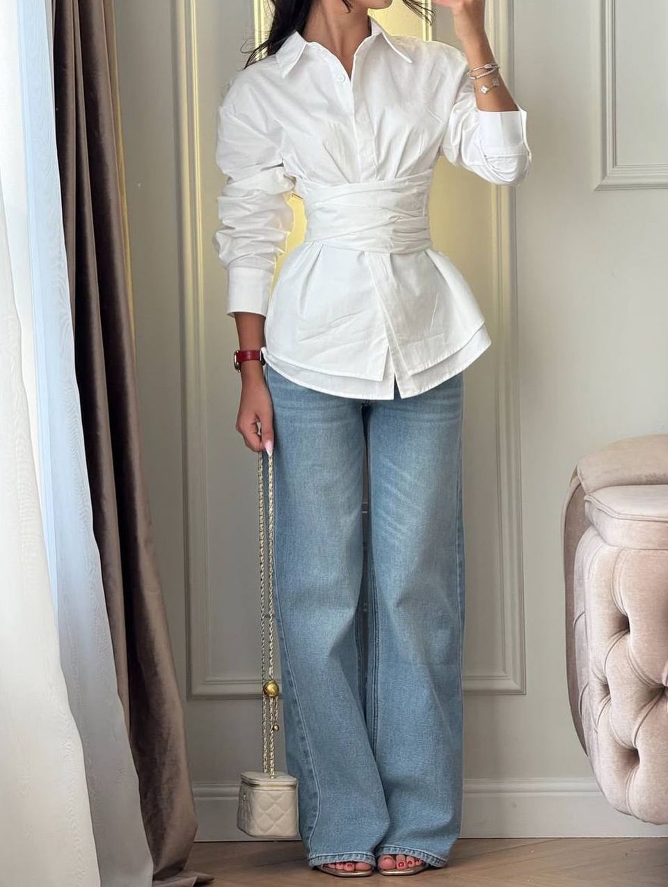 Corset Tie Shirt