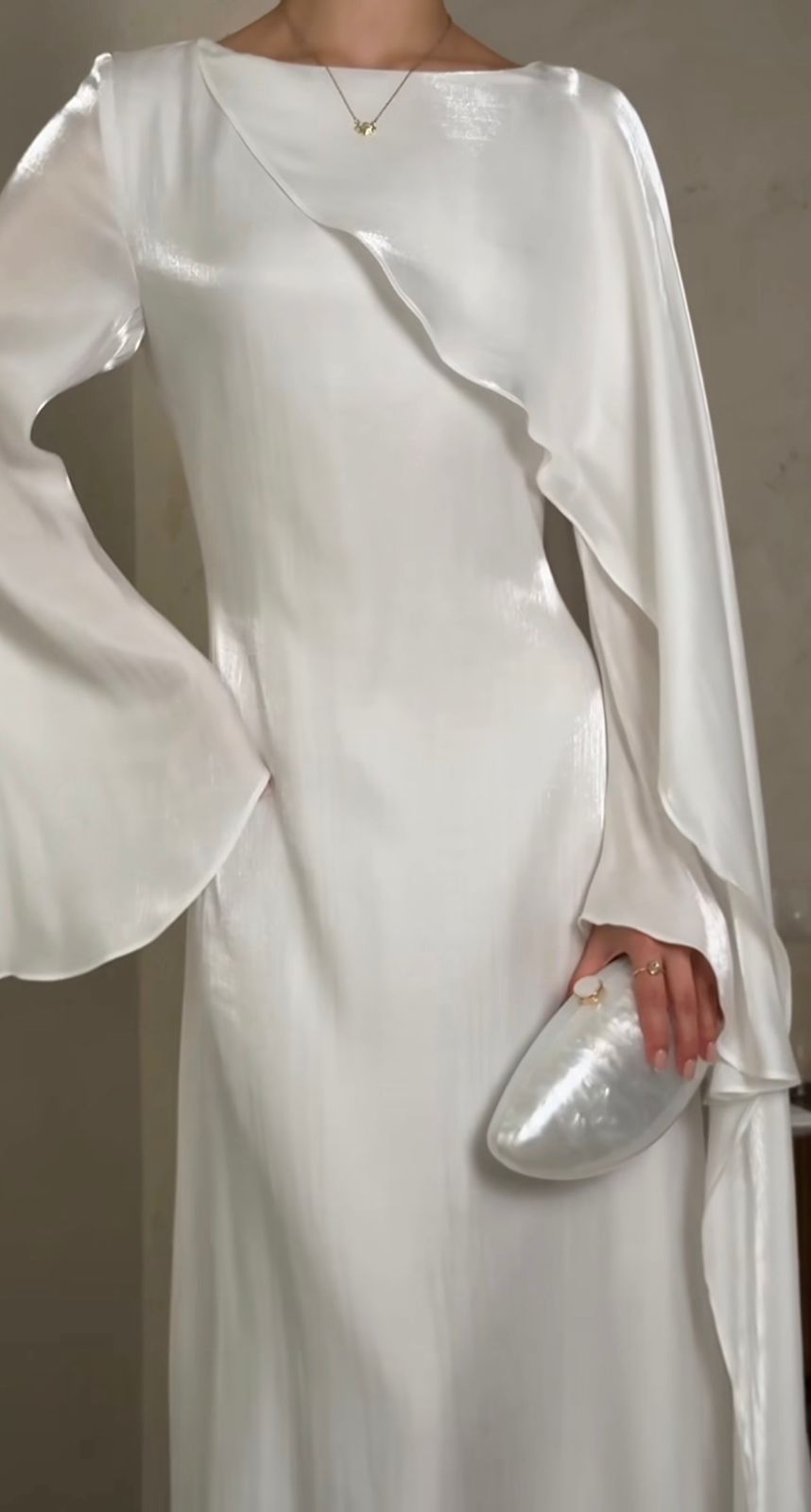 Modest Satin Dress