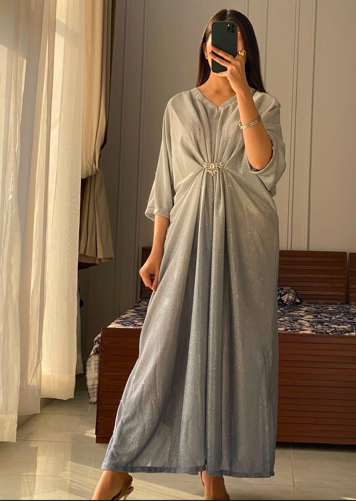 Moonlight Kaftan Silver