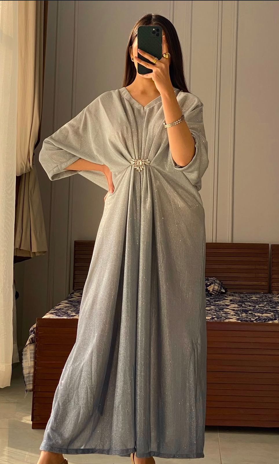 Moonlight Kaftan Silver