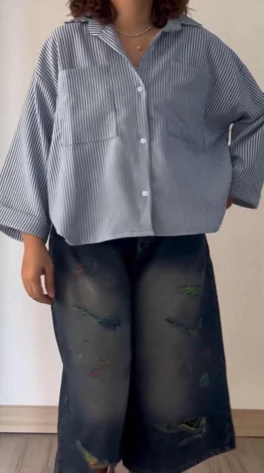 Baggy Strip Shirt