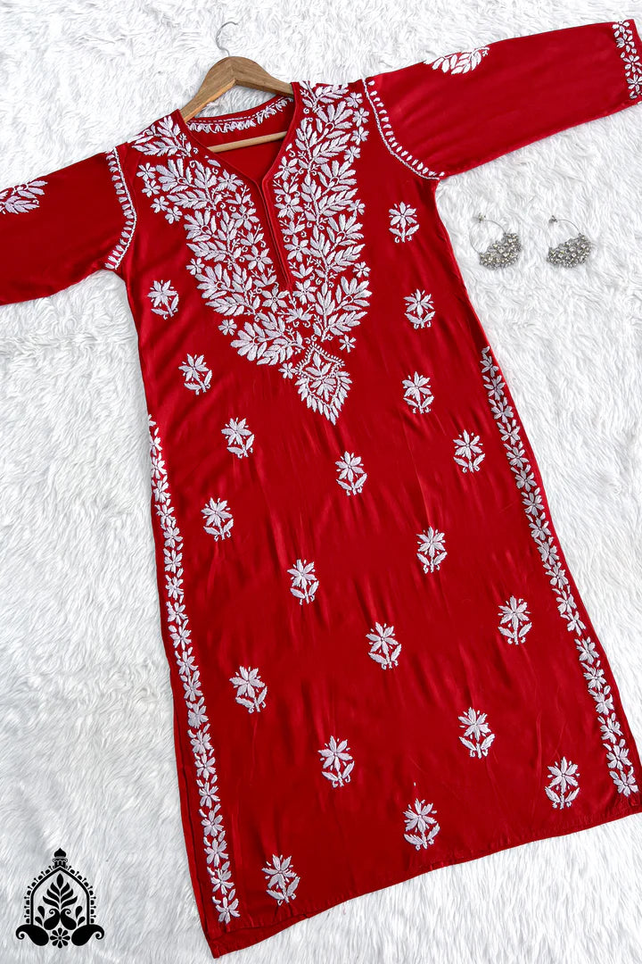 Minimal Chikankari Kurta