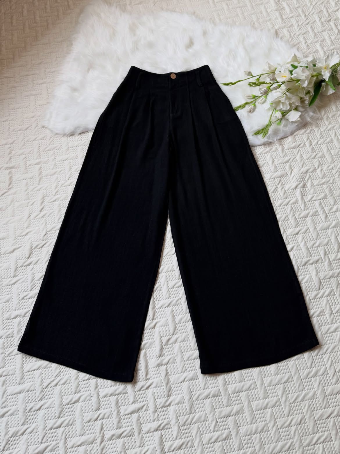 High Waist Linen Pants
