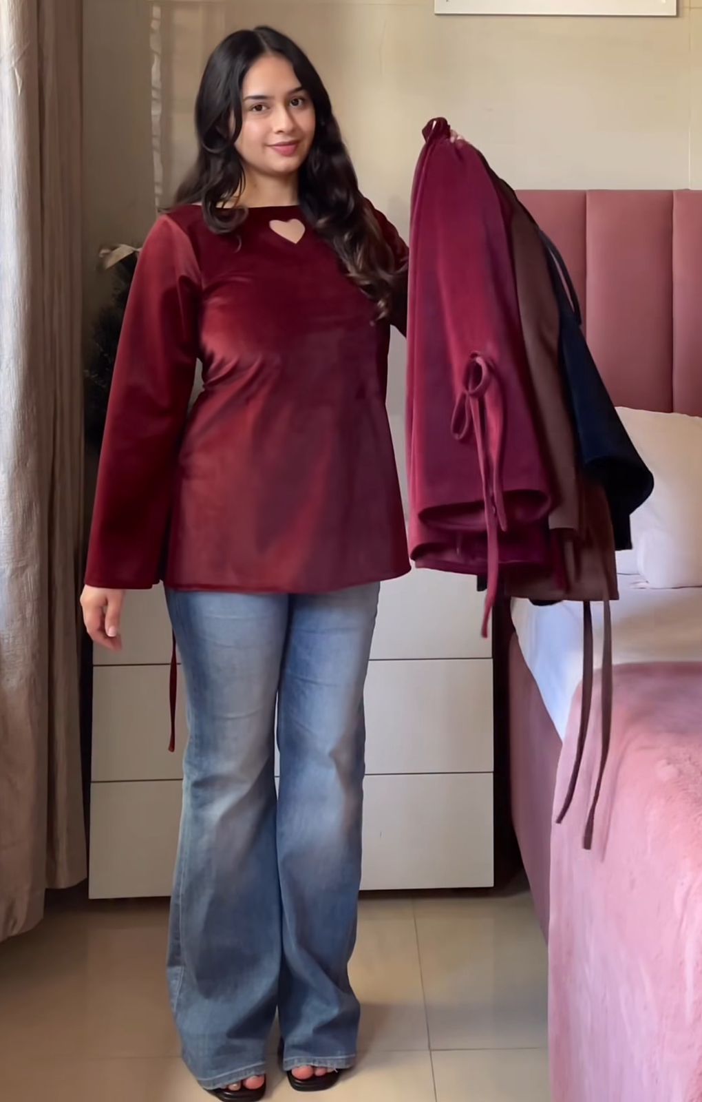 Corset Velvet Kurti