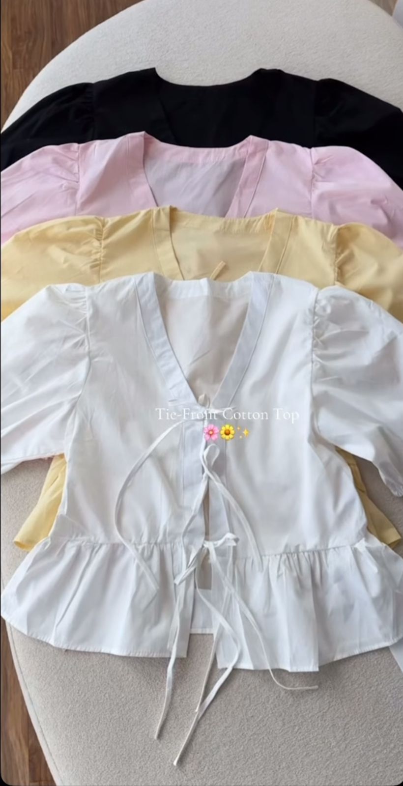 Front Tie Cotton Top